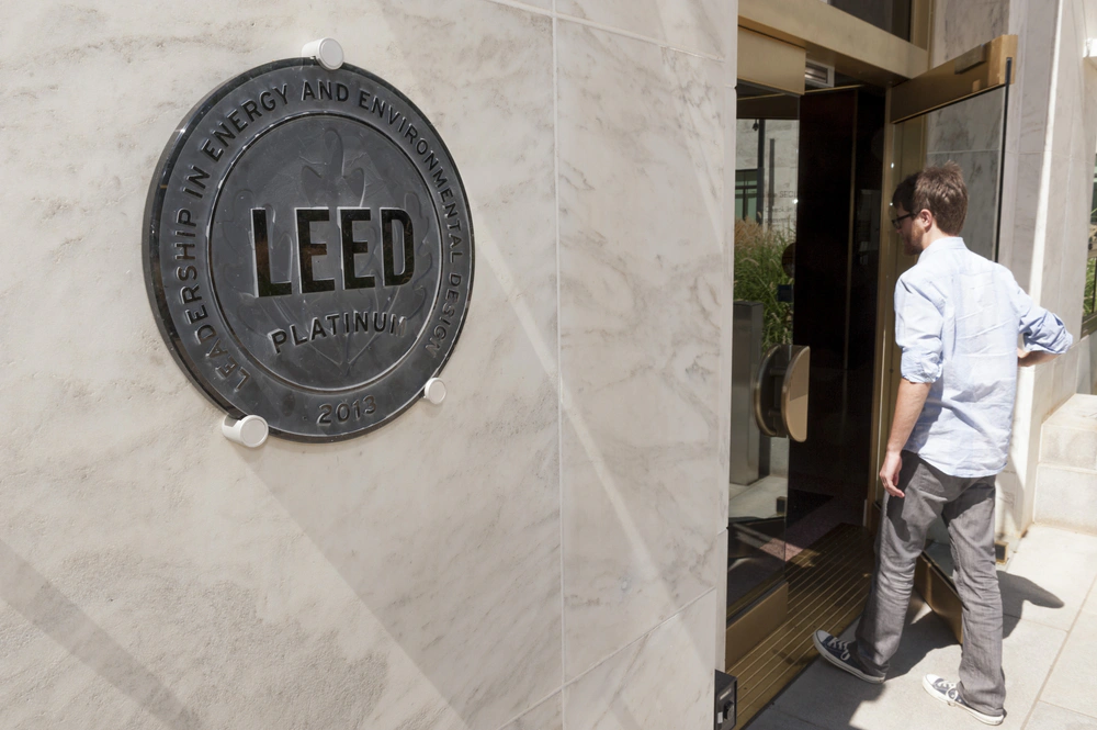 LEED plaque